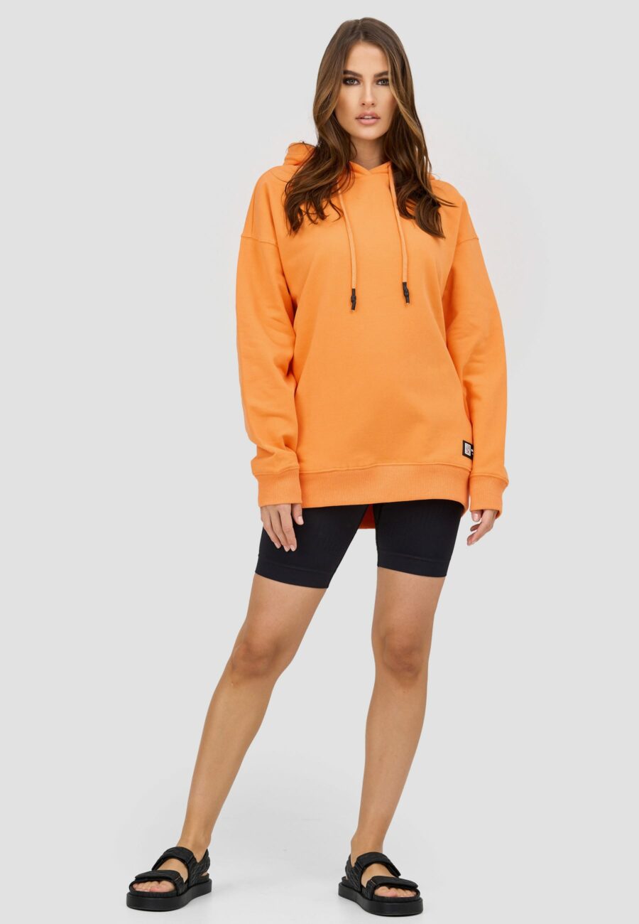 Cotton candy yagmur hoodie orange - Image 3