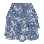 Karmamia selma skirt paloma paisley maritime