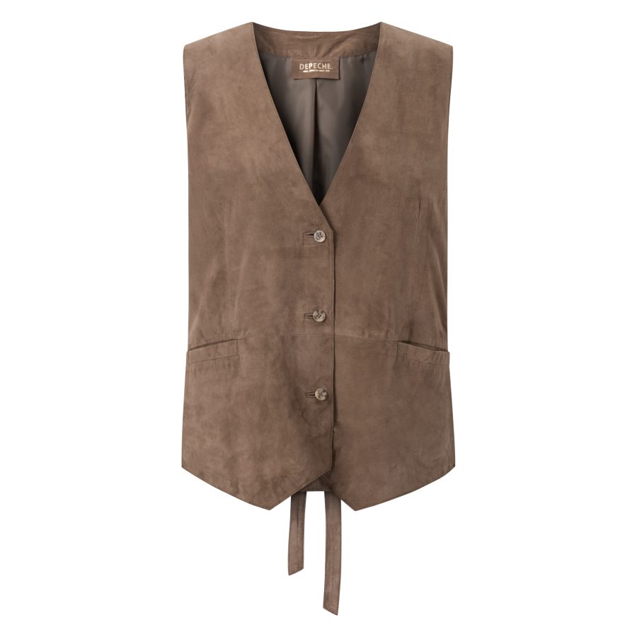 Depeche suede vest 50508 mud