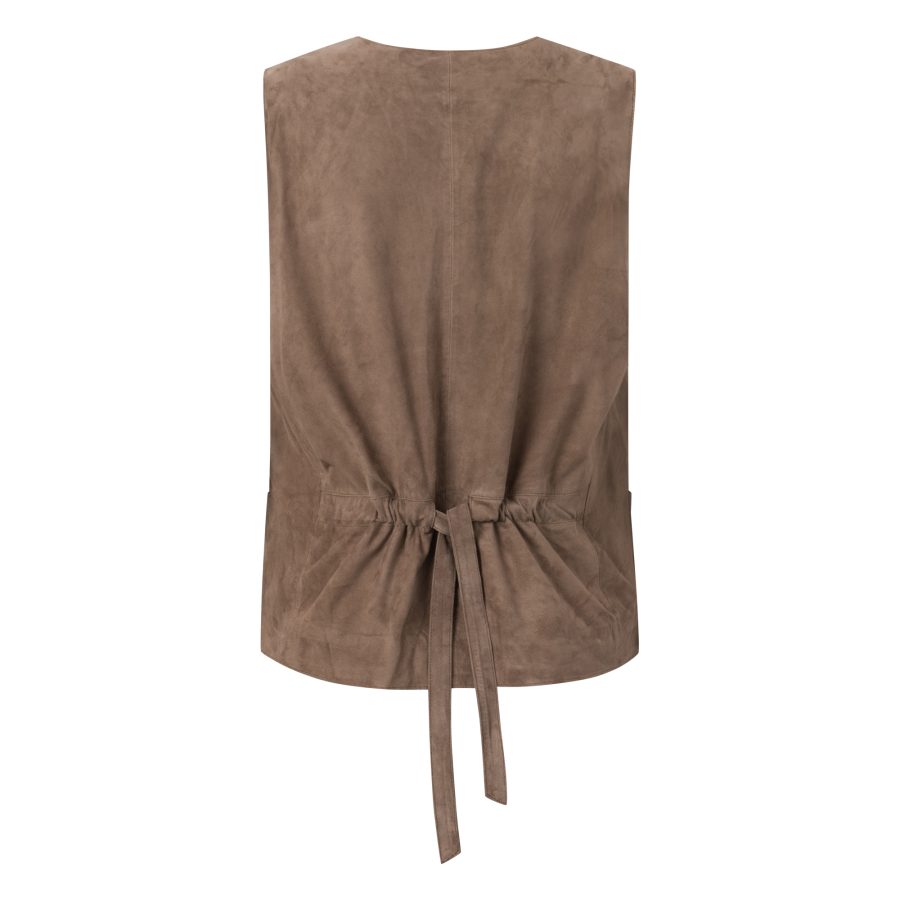 Depeche suede vest 50508 mud - Image 2