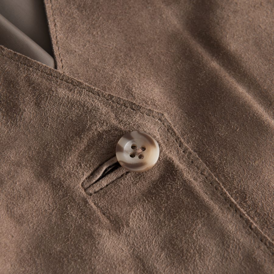 Depeche suede vest 50508 mud - Image 3