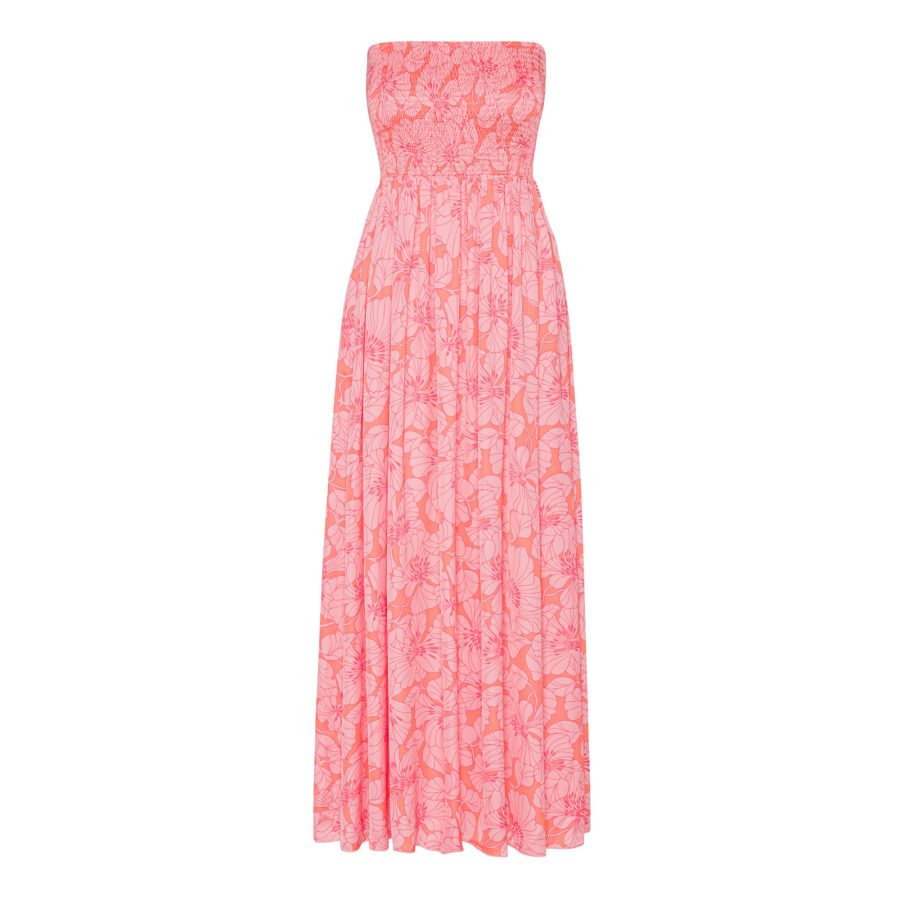 Karmamia juliette dress gardenia tangerine