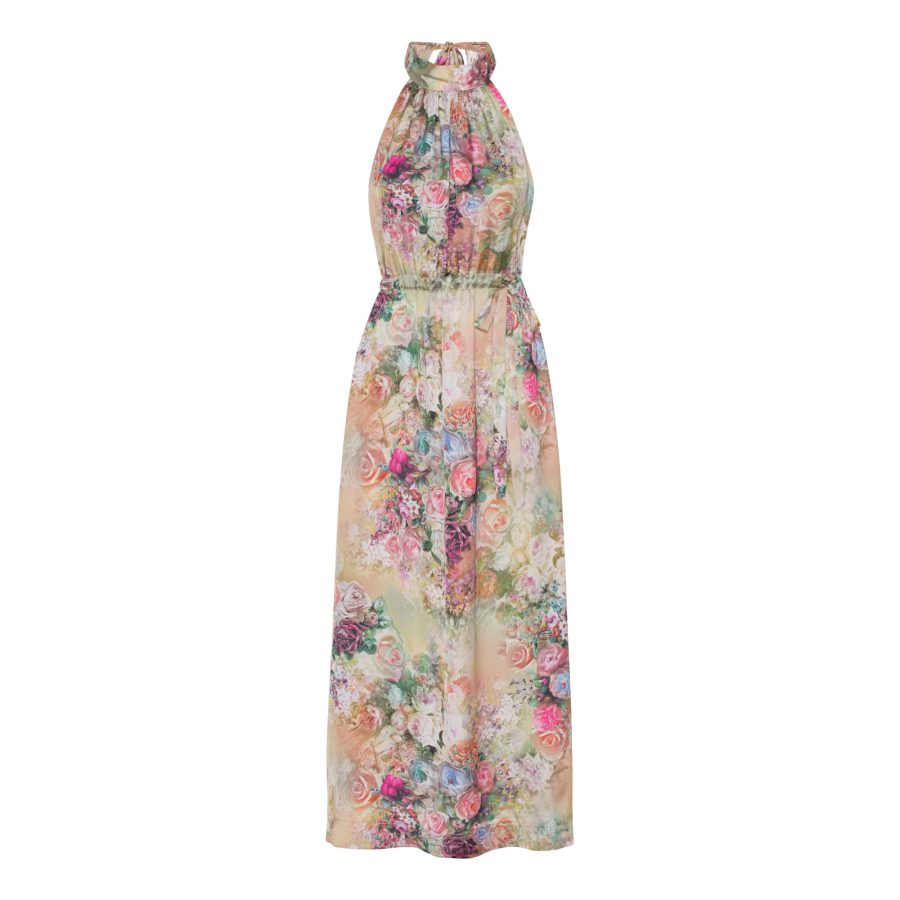 Karmamia layla dress fleur gold