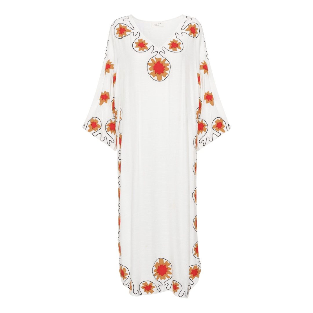 Eva go diva thora dress white red | KØB HER