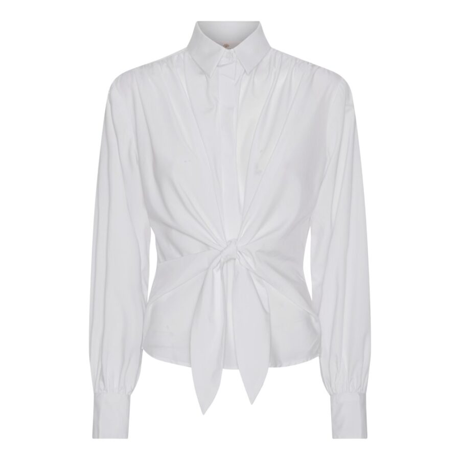 Karmamia lee shirt white cotton | KØB HER