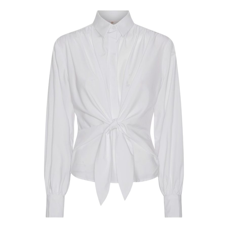 Karmamia lee shirt white cotton | KØB HER