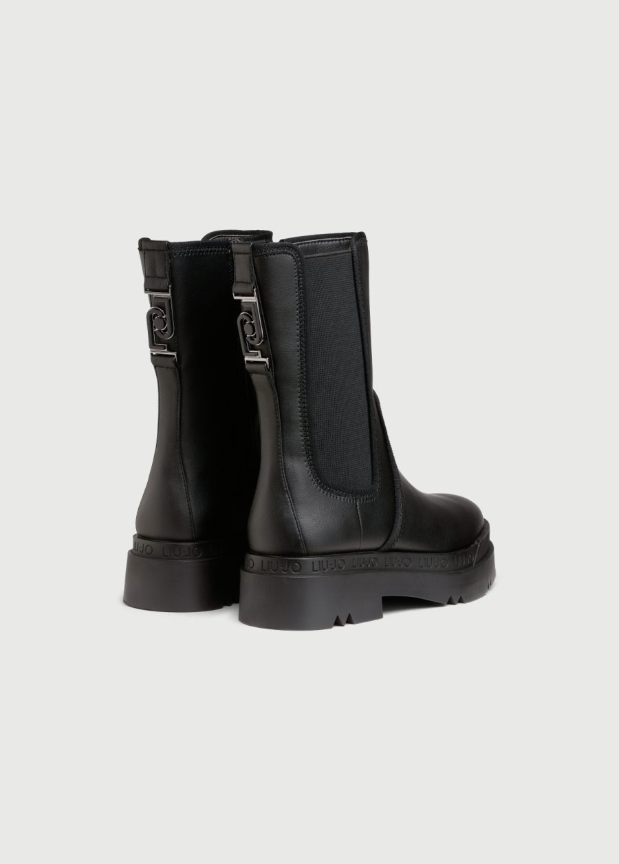 Liu jo chelsea platform boots black - Image 3