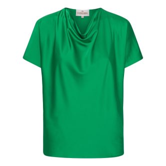 Karmamia peony blouse dark emerald