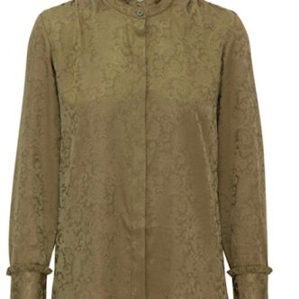 Karmamia trinity shirt army paisley jacquard