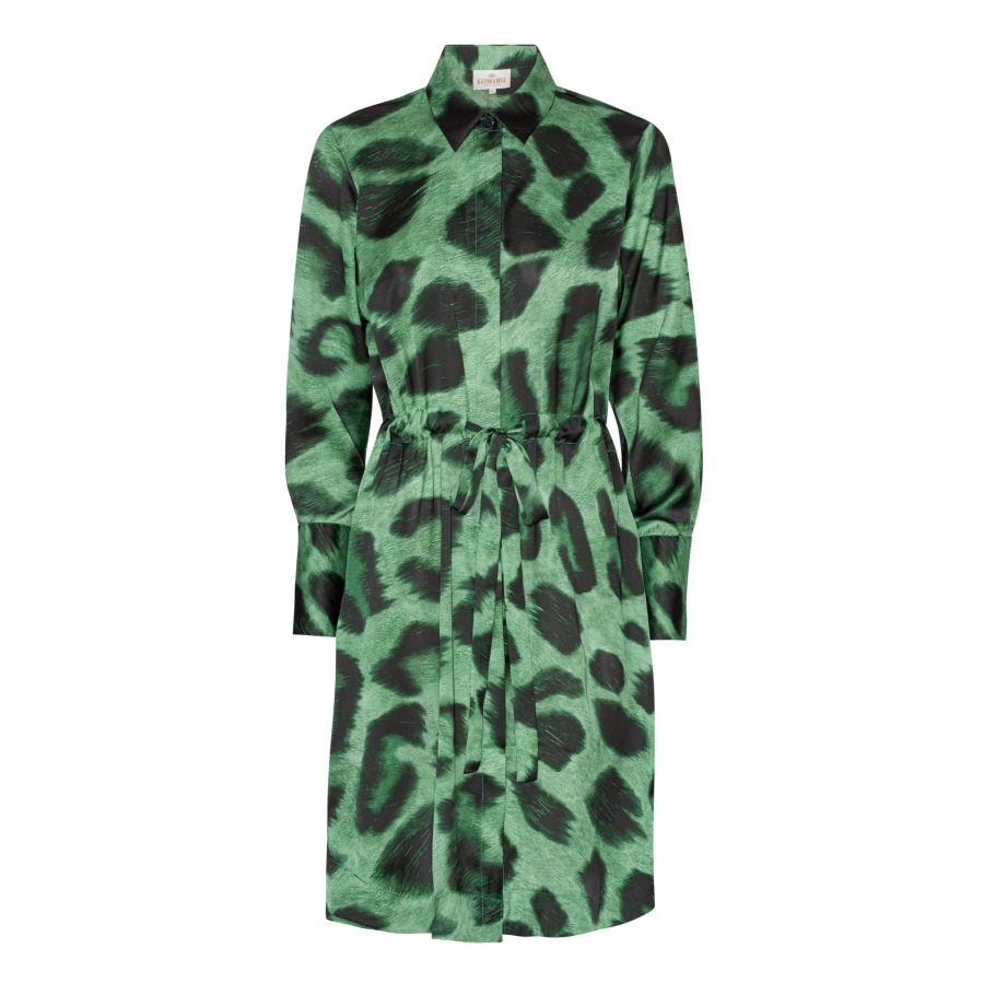 Karmamia nakita dress green maxi leo