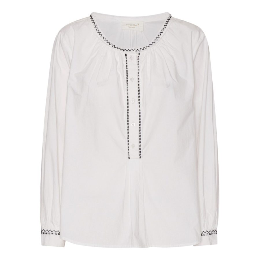 Eva go diva nancy blouse white | KØB HER