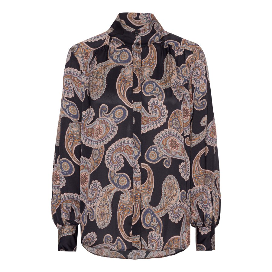 Karmamia noelle shirt blue grand paisley