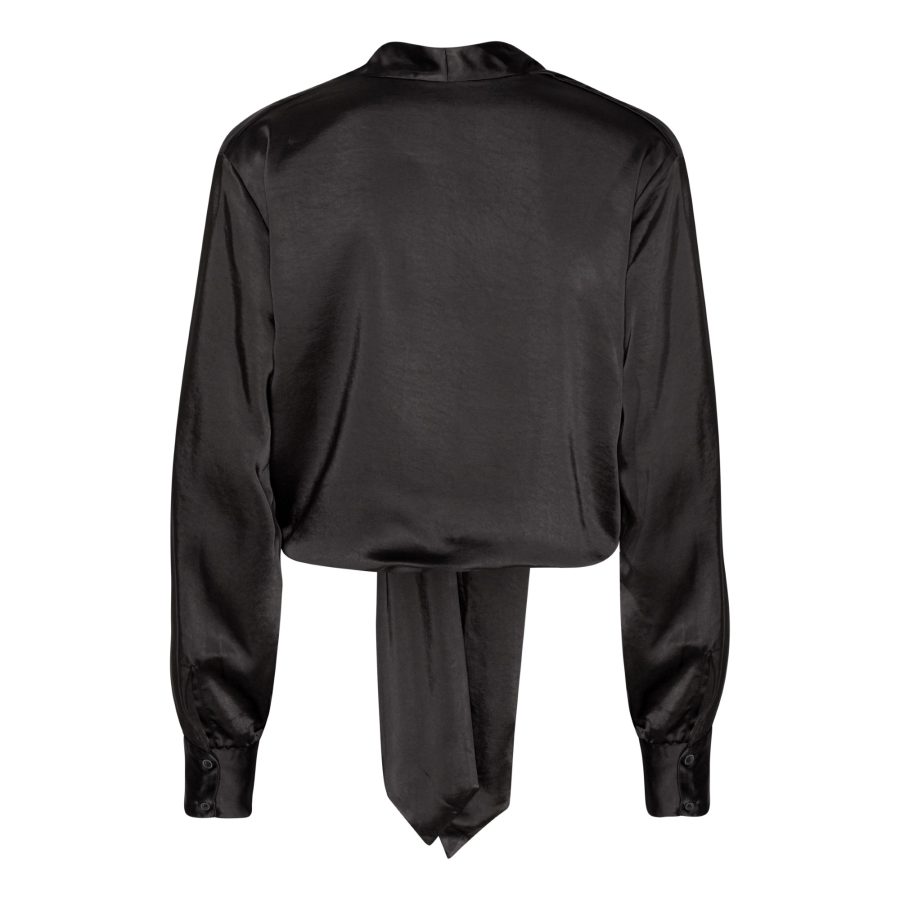 Karmamia wrap jacket black rich satin - Image 2