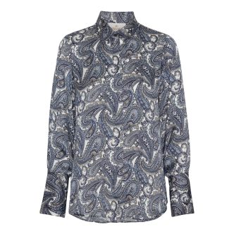 Karmamia zoe shirt sapphire paisley