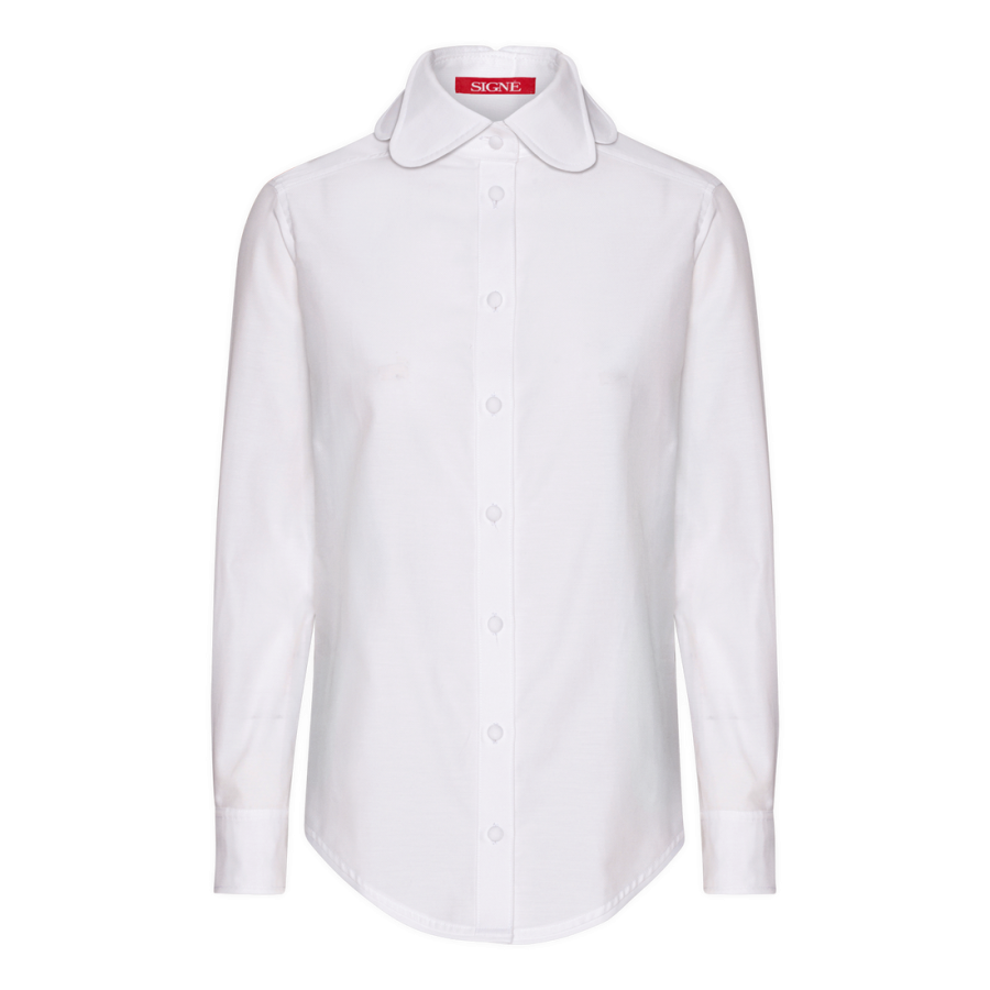 Signé the spine shirt white
