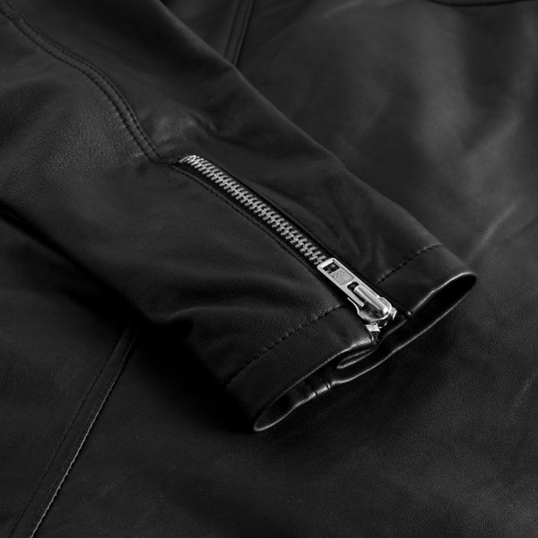 Depeche leather biker jacket 50660 black - Image 4