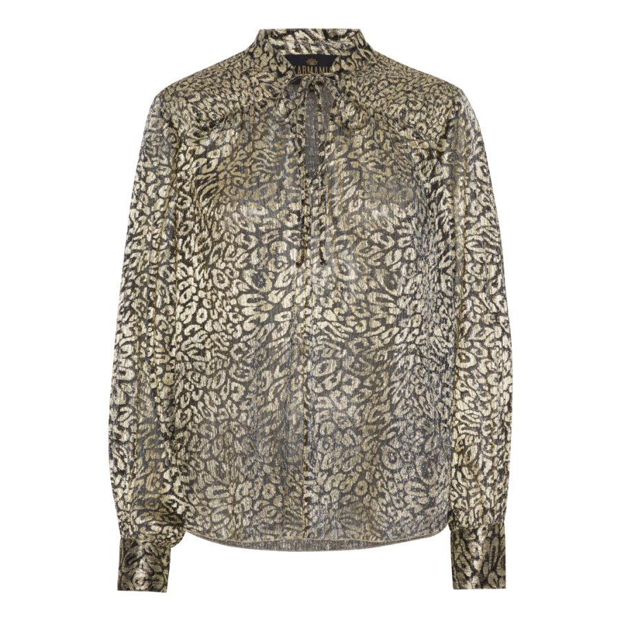 Karmamia blanche blouse black gold
