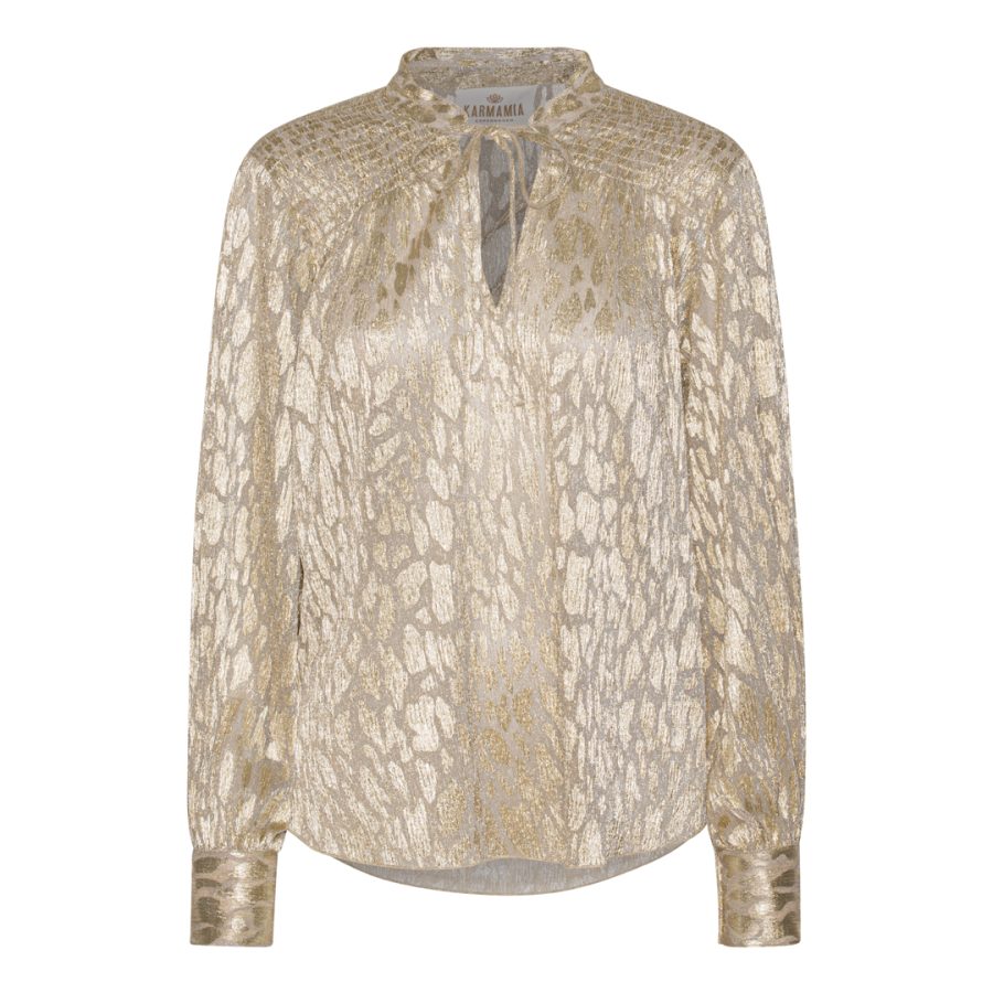 Karmamia blanche blouse blush gold