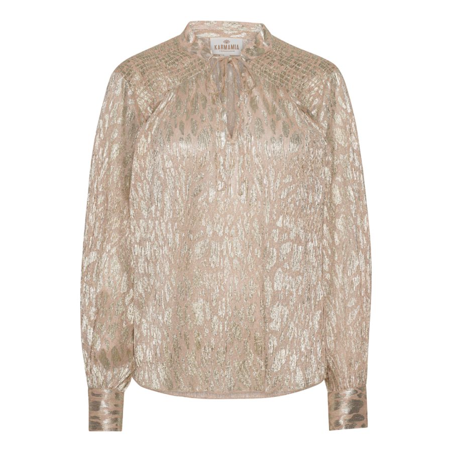 Karmamia blanche blouse blush leo gold