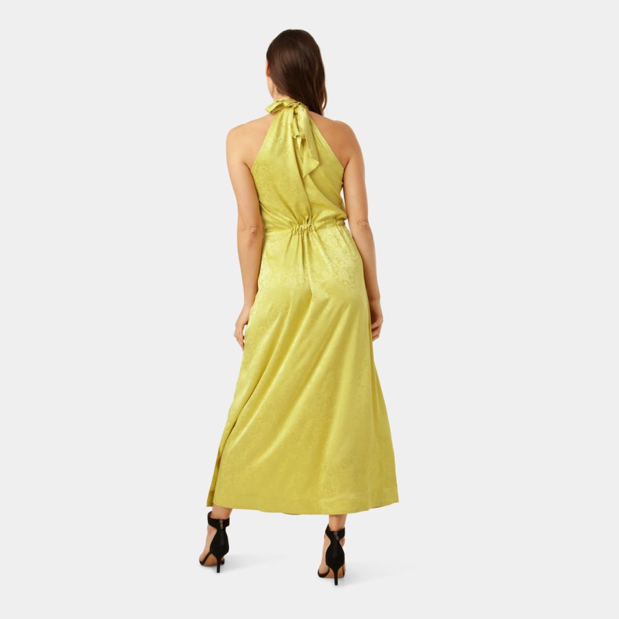 Karmamia layla dress yellow paisley jacquard - Image 5