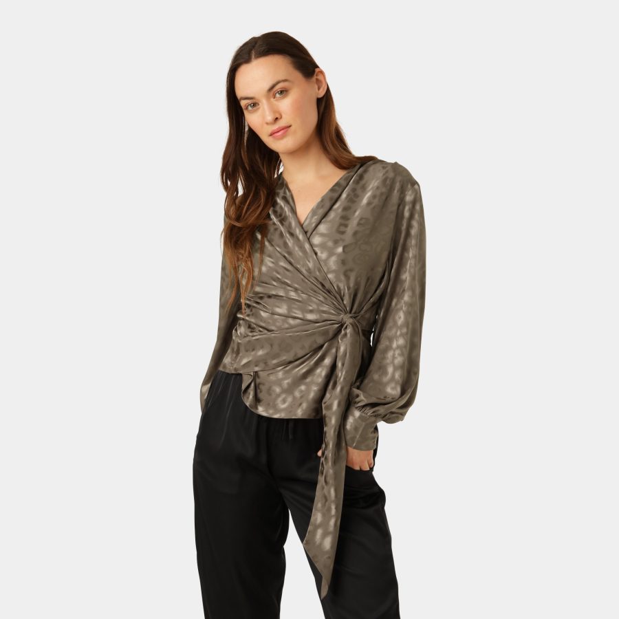 Karmamia ines blouse latte leo jacquard - Image 5