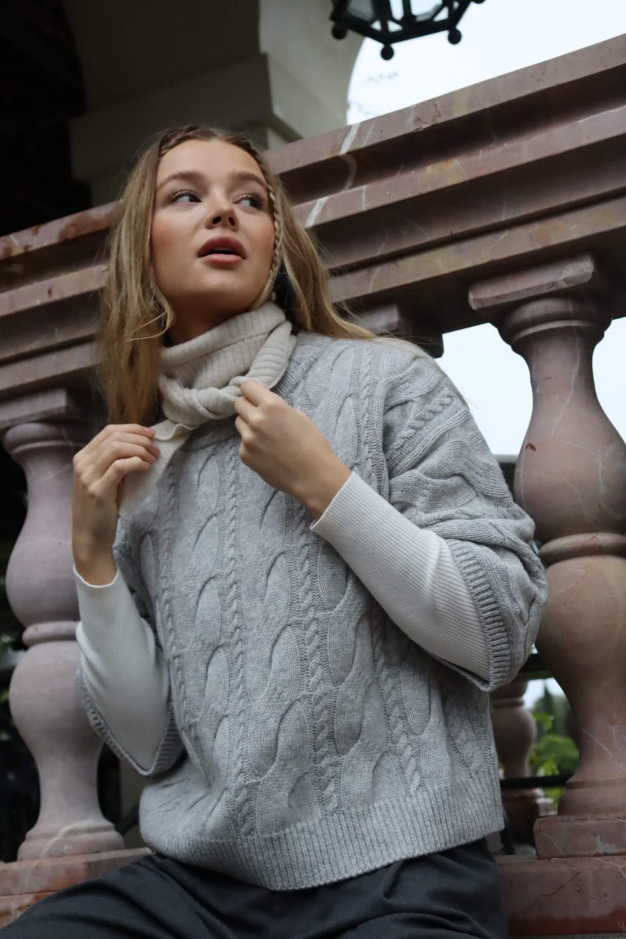 O'tay ballie sweater silver grey melange - Image 3