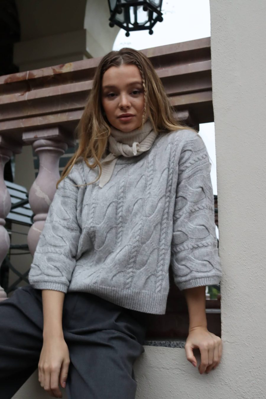 O'tay ballie sweater silver grey melange - Image 2