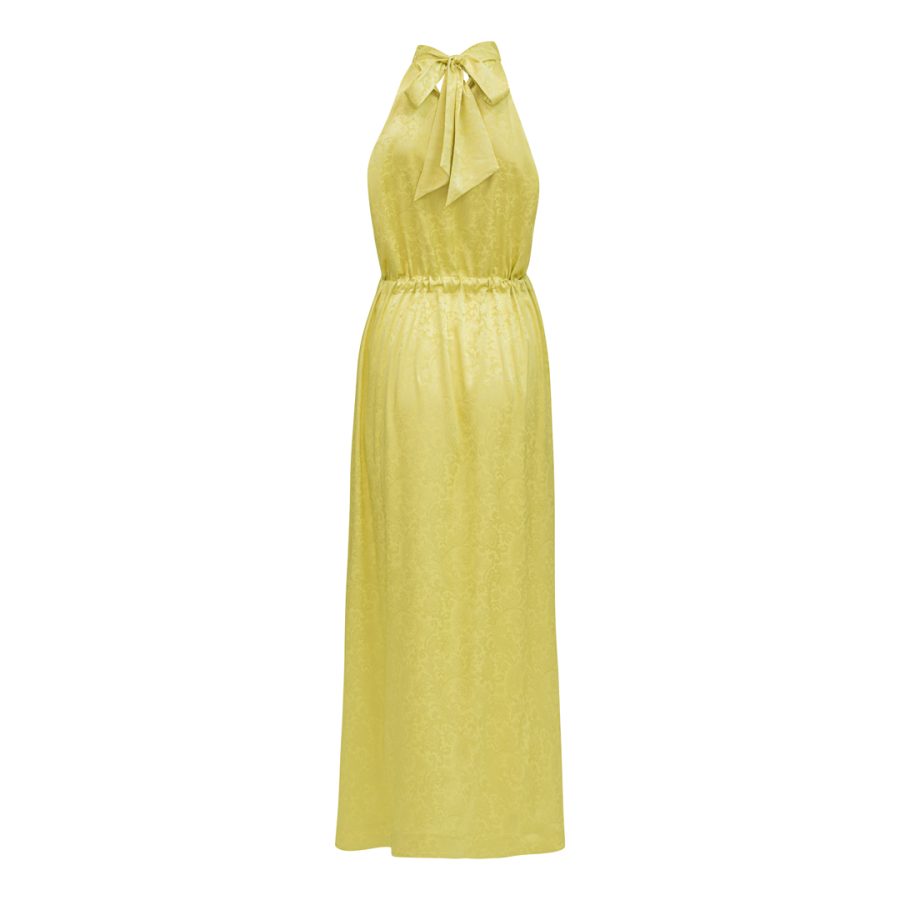 Karmamia layla dress yellow paisley jacquard - Image 2
