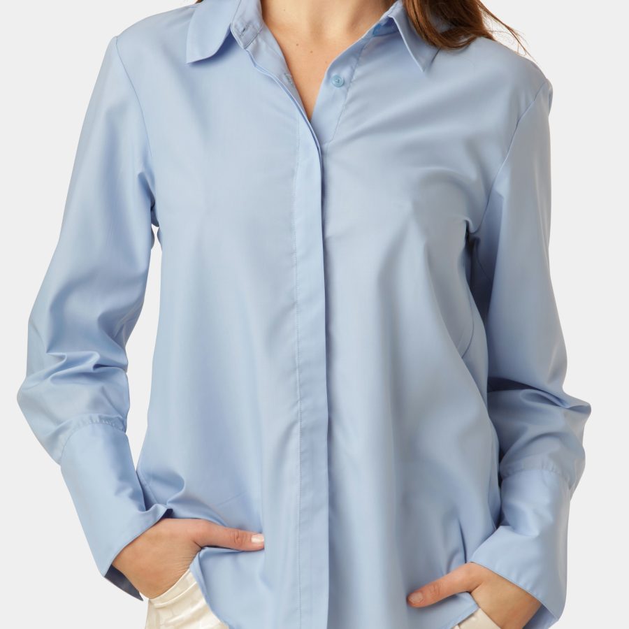 Karmamia martinez shirt sky blue cotton - Image 4