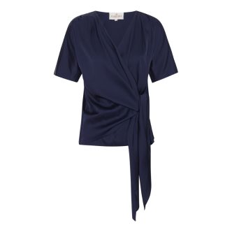 Karmamia dagmar blouse oxford blue
