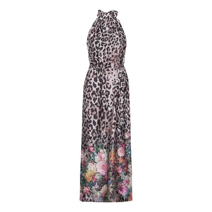 Karmamia layla dress light flower leopard