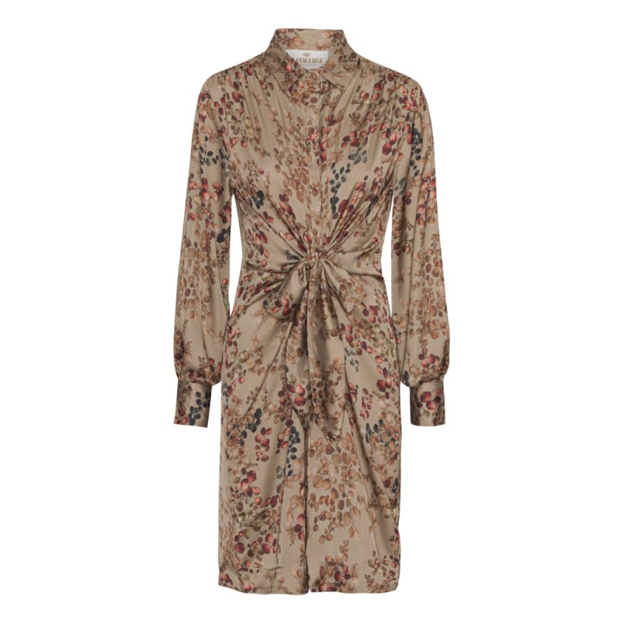 Karmamia mila dress mid melange tan
