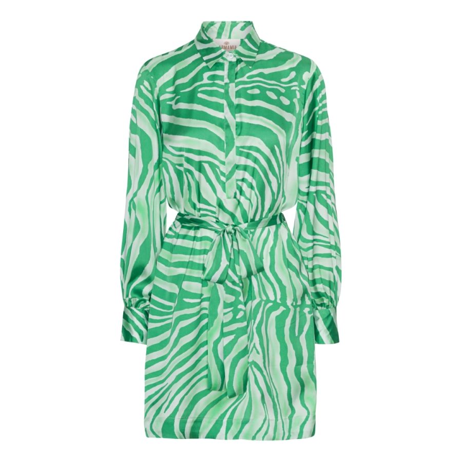 Karmamia millie dress green tiger