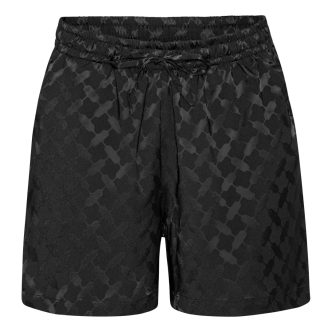 Karmamia jude shorts black keffiyeh jacquard