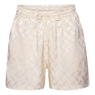 Karmamia jude shorts ivory keffiyeh jacquard