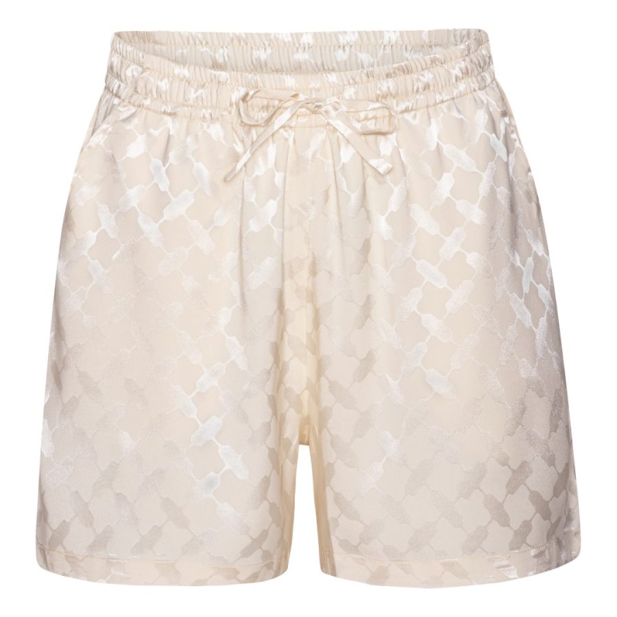 Karmamia jude shorts ivory keffiyeh jacquard