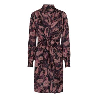 Karmamia mila dress mid black poppy