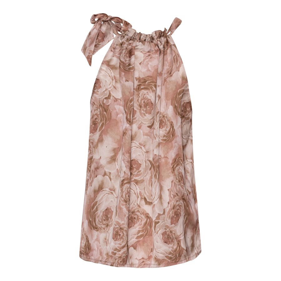 Karmamia ruffle tie top blush rose - Image 2