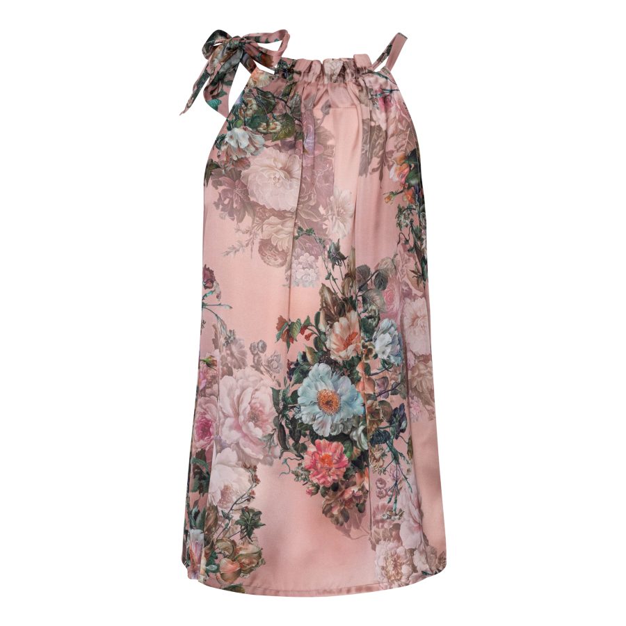 Karmamia ruffle tie top daisy pink - Image 2