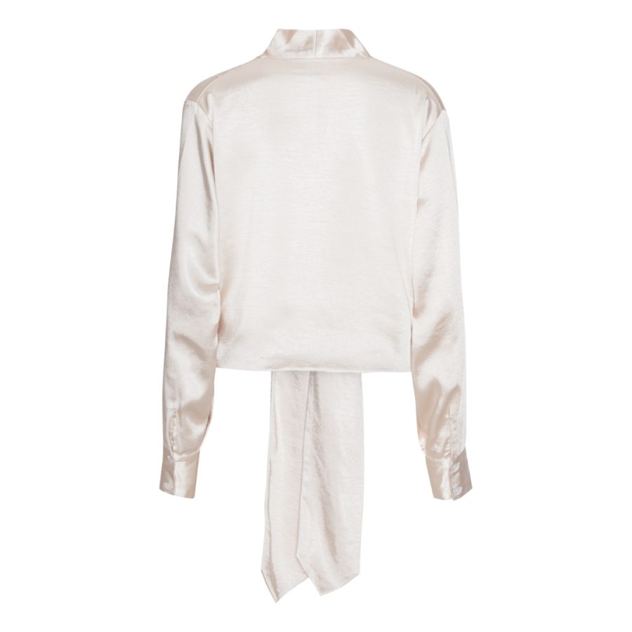 Karmamia wrap jacket ivory rich satin - Image 2