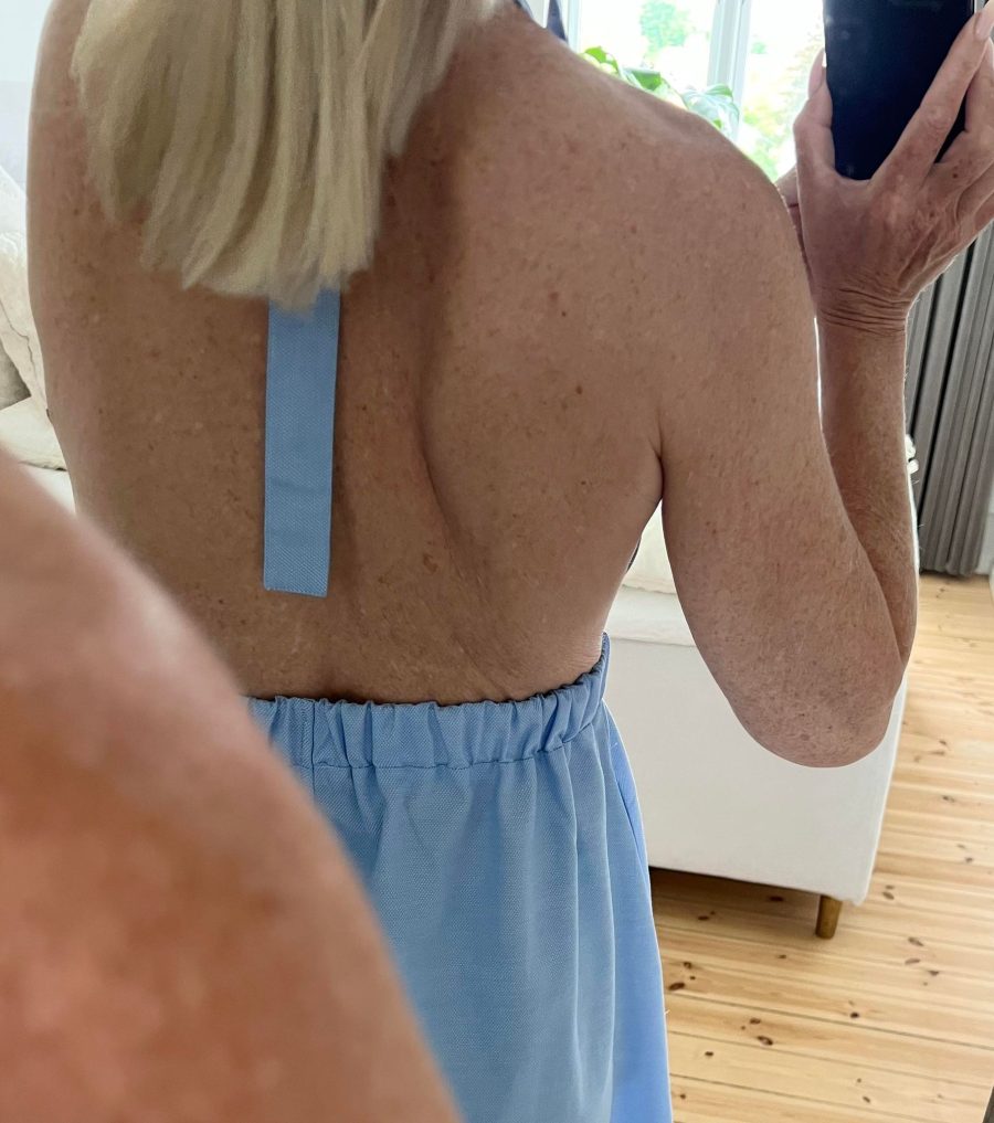 Signé dress without sleeves light blue - Image 3