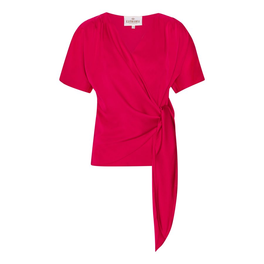 Karmamia dagmar blouse deep pink