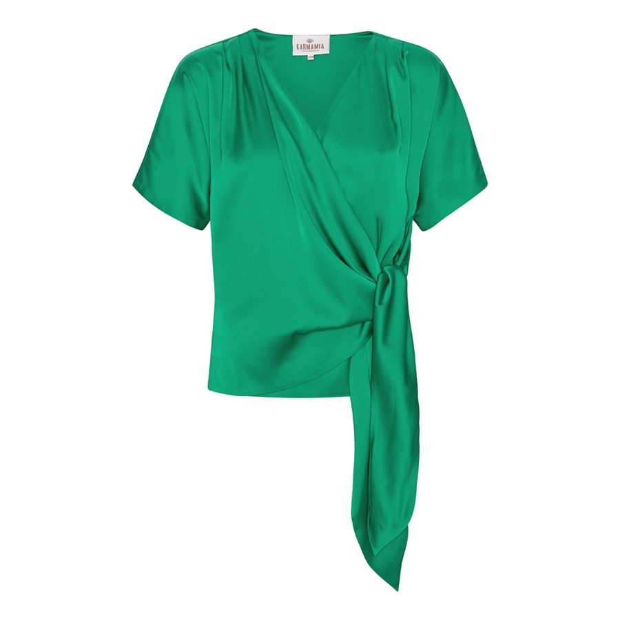 Karmamia dagmar blouse emerald