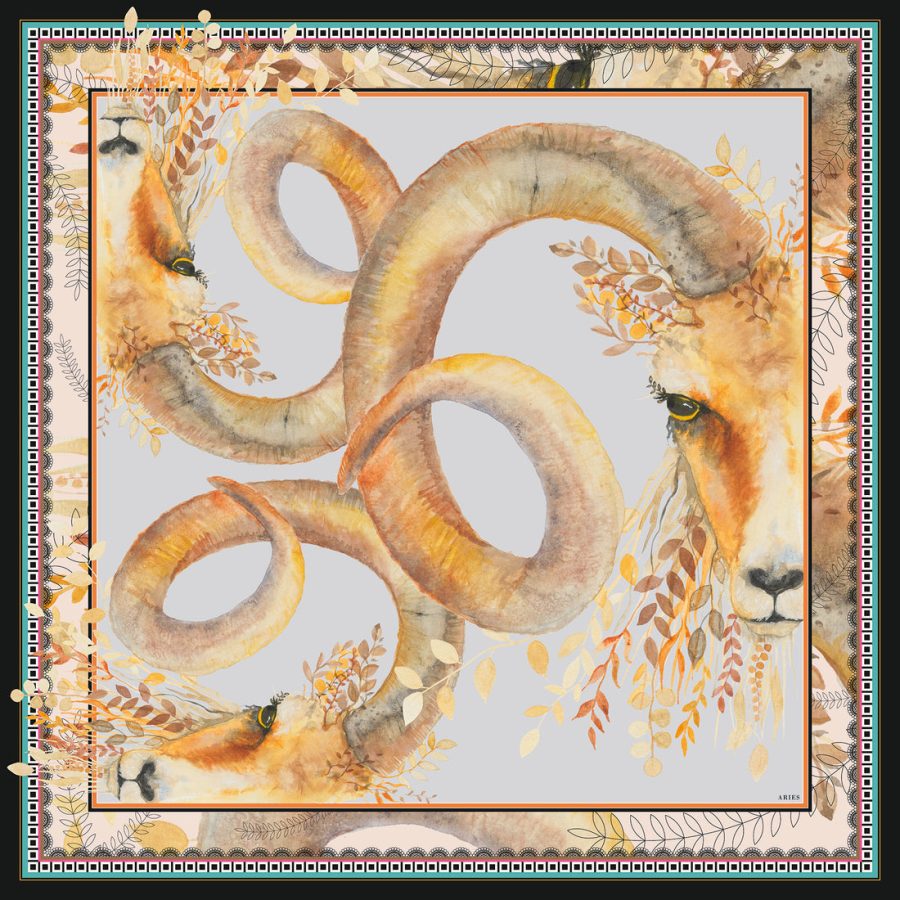 Bella & voss aries silk scarf