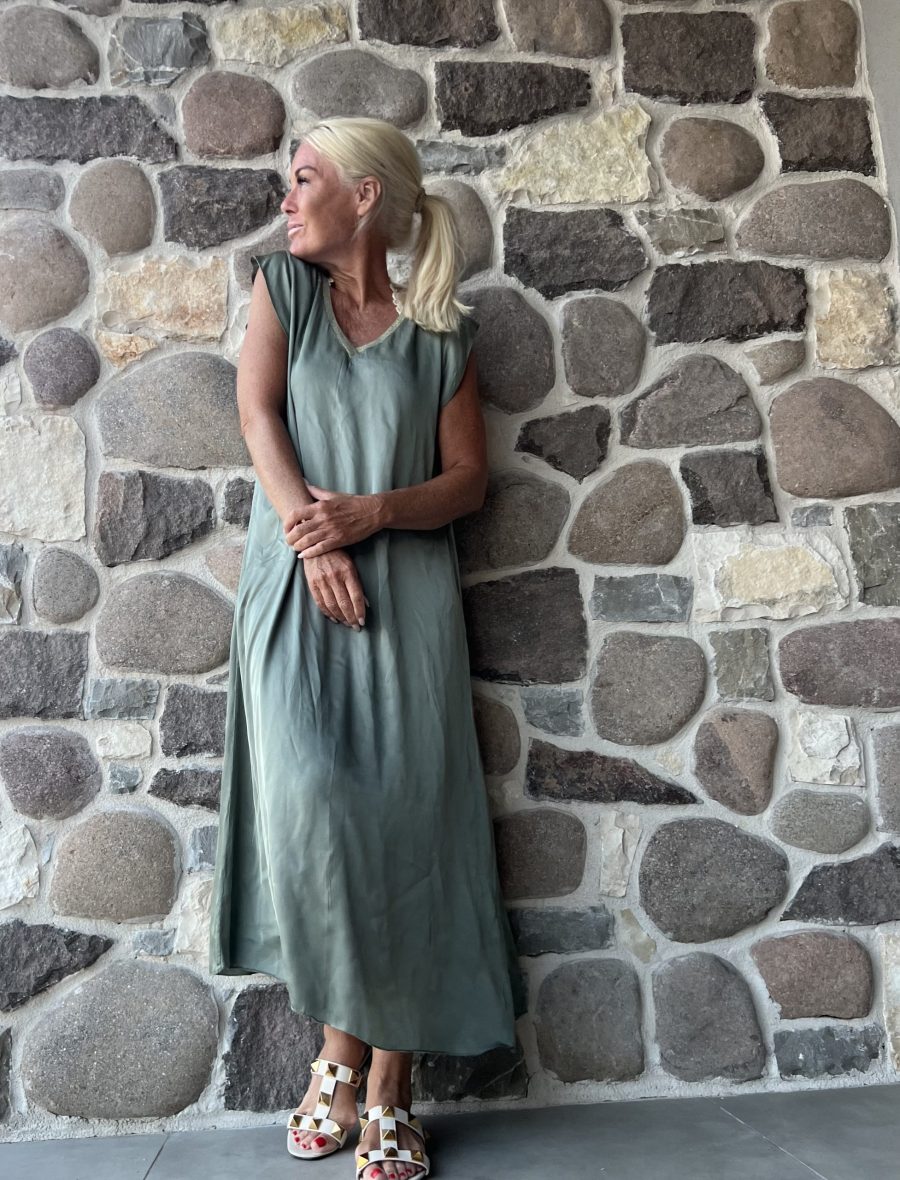 Capital dress soft green