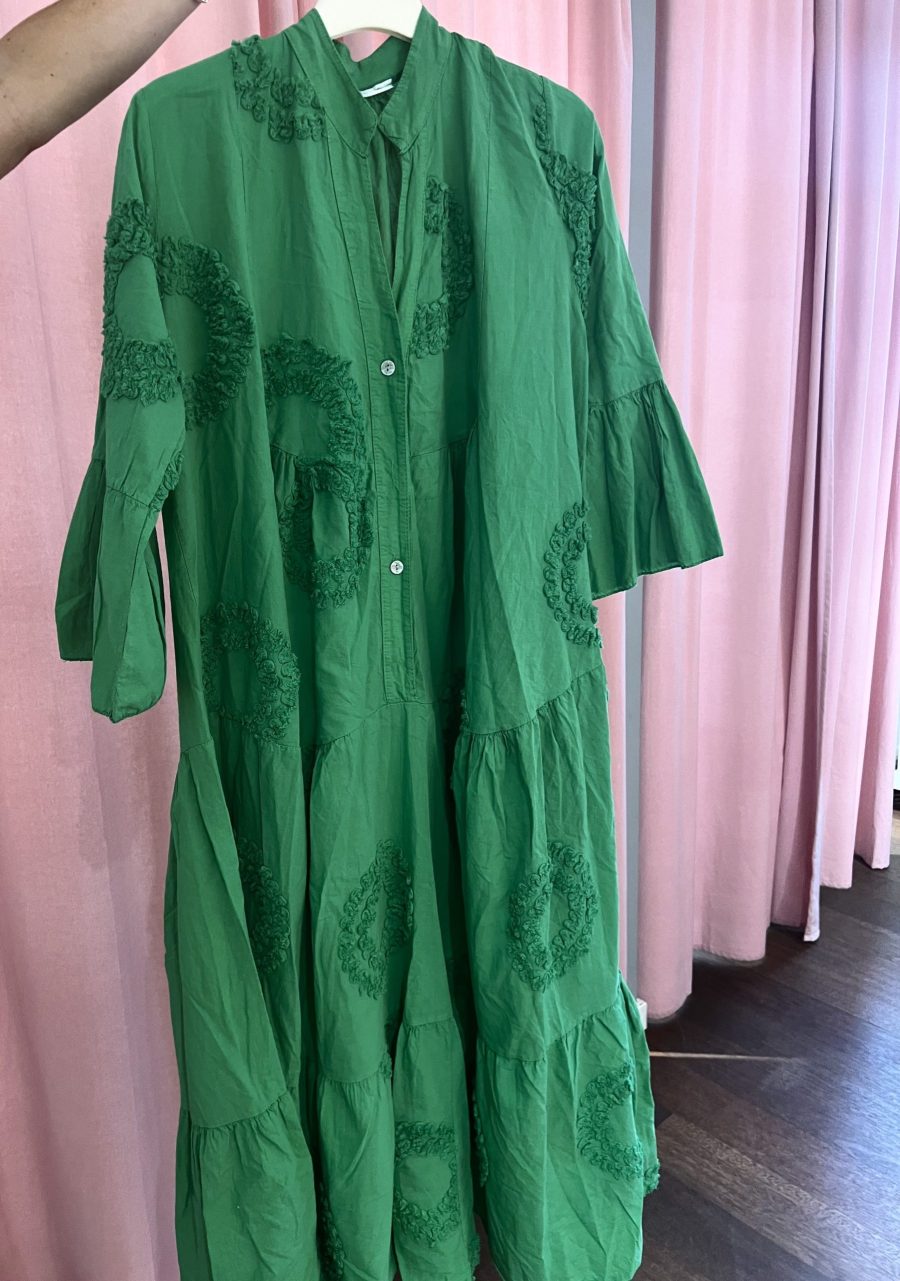 Trend star heart sun dress green
