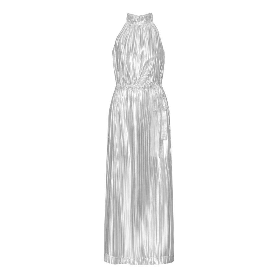 Karmamia layla dress silver plissé