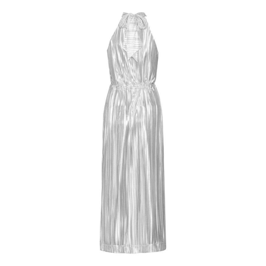 Karmamia layla dress silver plissé - Image 2