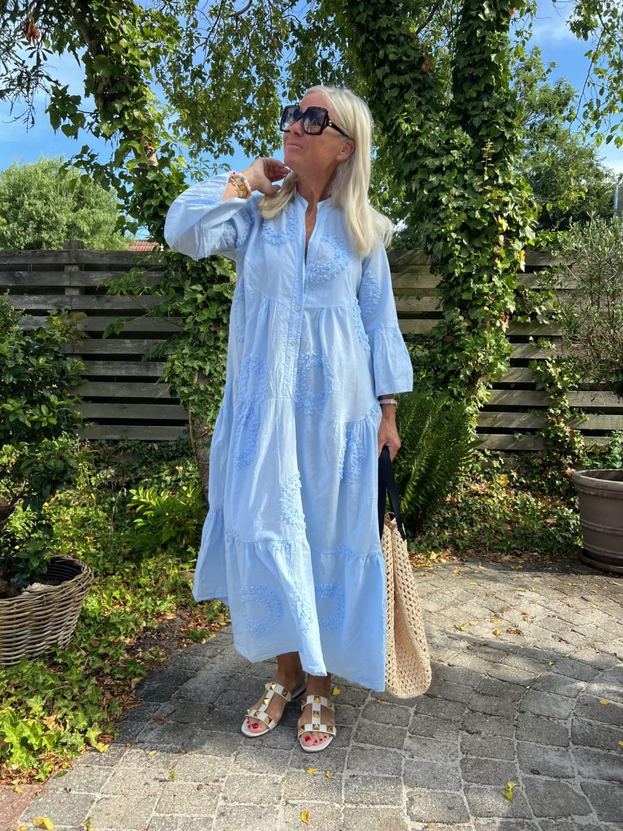 Trend star dress light blue