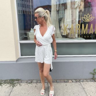 Dry lake megan playsuit white